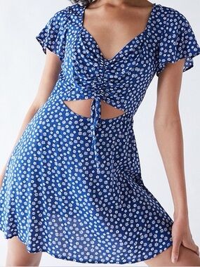 PacSun LA Hearts cutout cinched swing dress